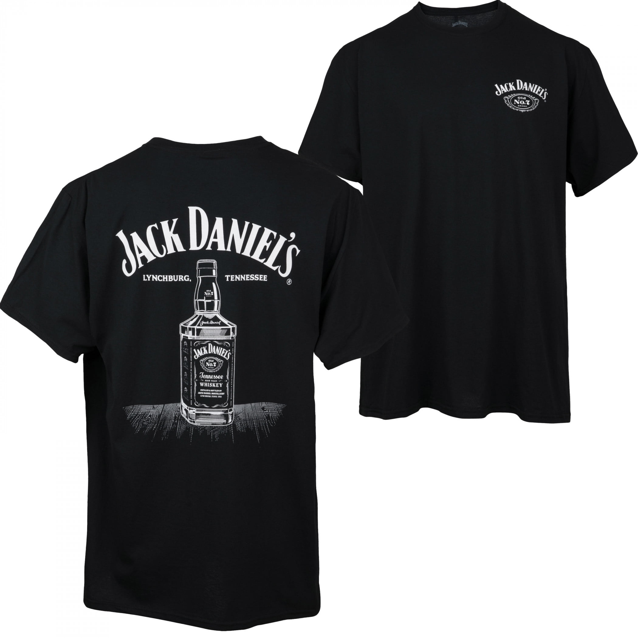 Jack Daniel's Line Art Bottle T-Shirt Medium Black - Walmart.com