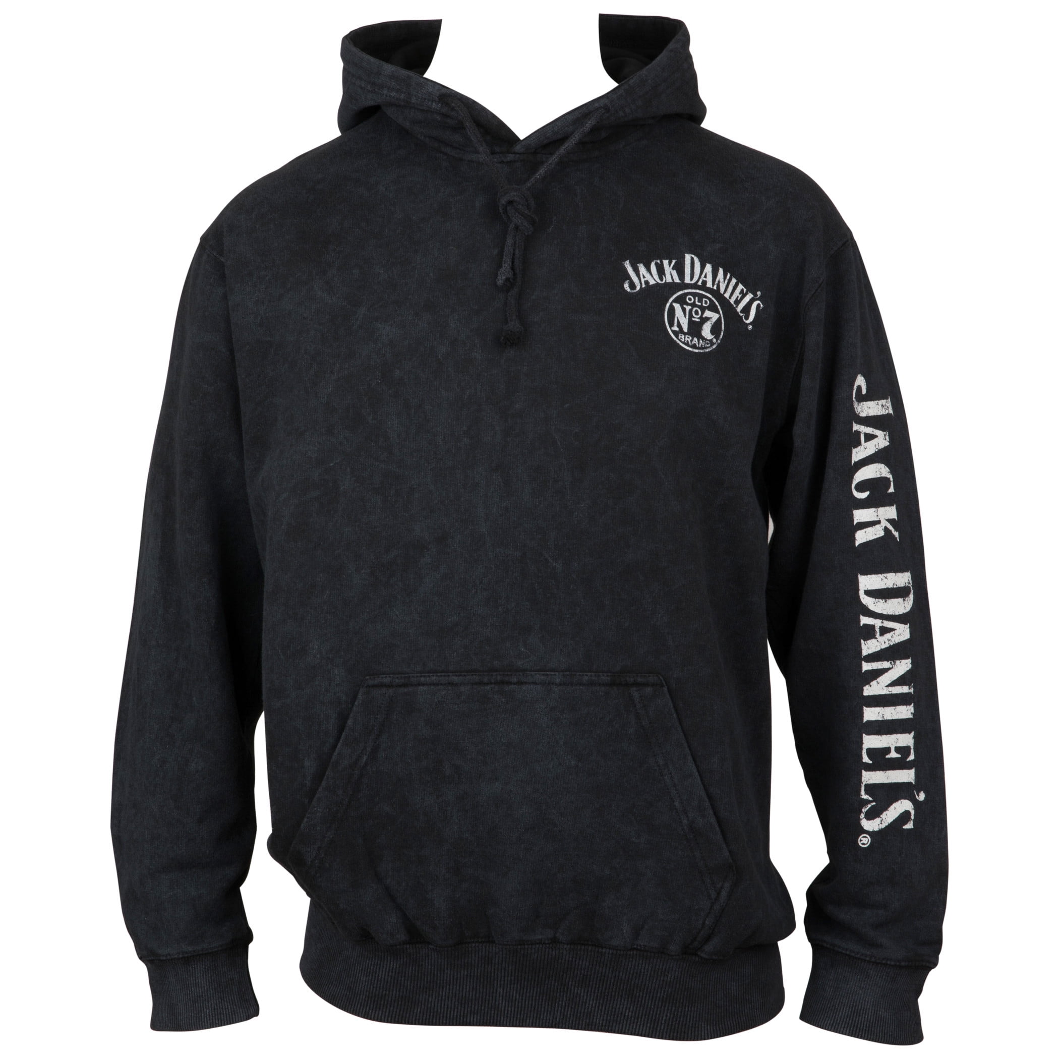 Changes Jack Daniel s No. 7 Mineral Wash Front and Back Print Pull Over Hoodie Large Walmart
