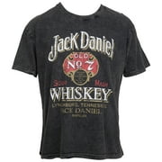 JACK DANIEL'S Jack Daniels 866748-large Jack Daniels Sour Mash Vintage Poster Mens T-Shirt, Black - Large