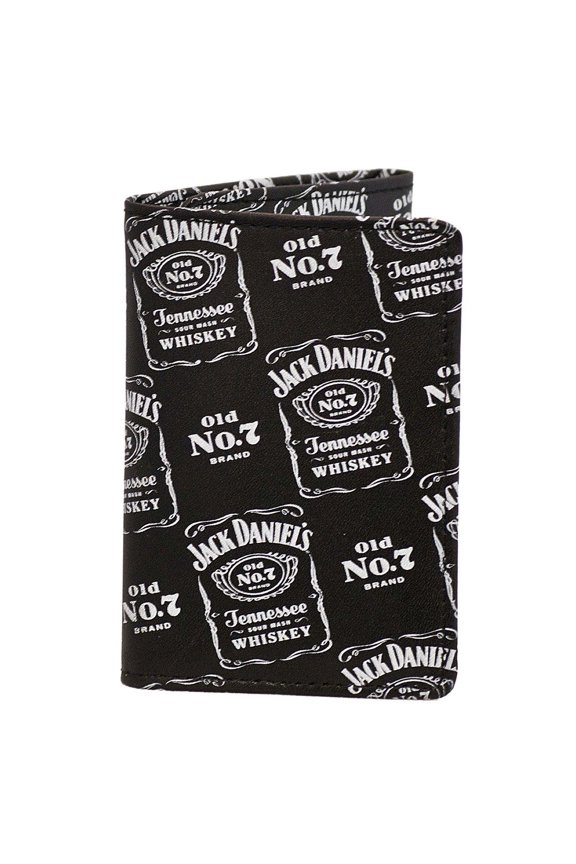 Jack Daniels Logos Black Tri-Fold Wallet