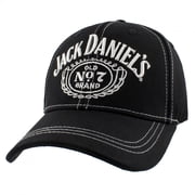 Jack Daniels Mens Black Light Stitching Baseball Cap One Size Fits Most JD77-G