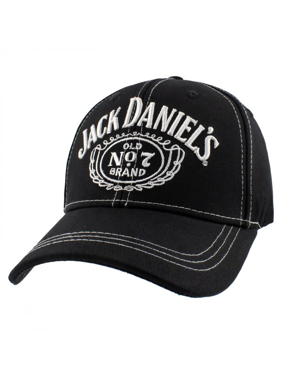 Jack Daniels Men's Black Light Stitching Baseball Cap One Size Fits Most JD77-G