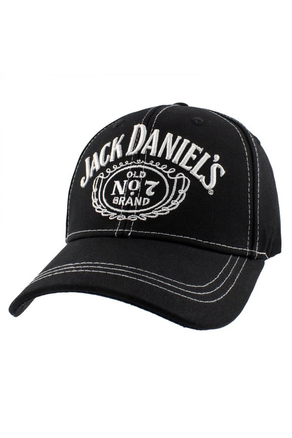 Jack Daniels Men's Black Light Stitching Baseball Cap One Size Fits Most JD77-G