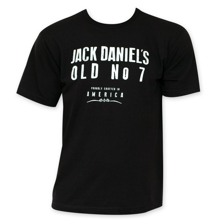 Jack Daniels Men's Black America T-Shirt-XLarge