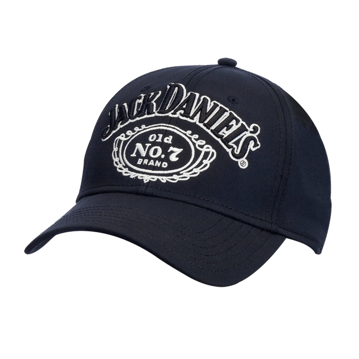Jack Daniels Performance Hat - Black Adjustable Cap With White Logo - View #6