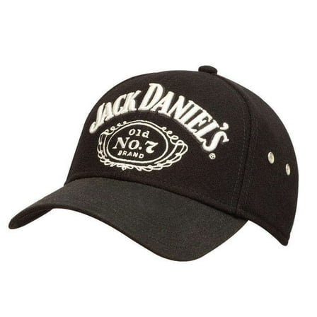 Jack Daniels Men's Structured Logo Ball Cap Black L XL