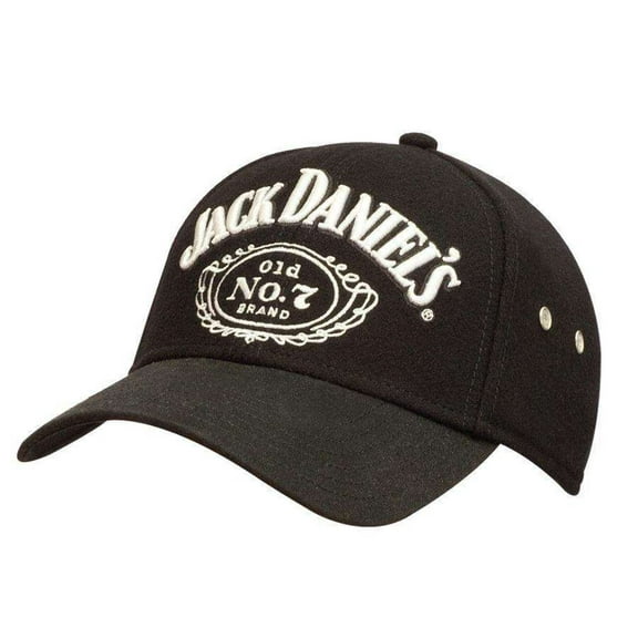 Jack Daniels Men's Structured Logo Ball Cap Black L XL