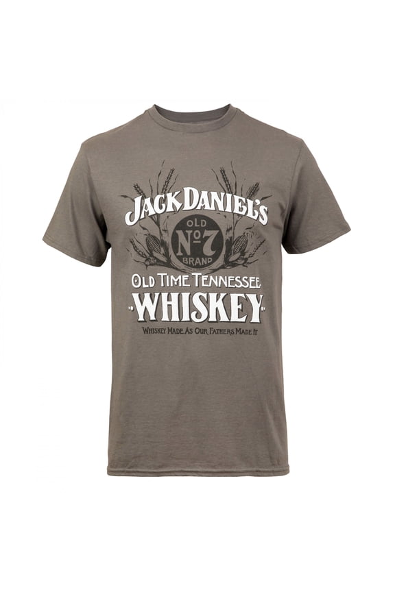 Jack Daniels Men's Vintage Whiskey Logo Short Sleeve Graphic T-Shirt Charcoal X-Large  US