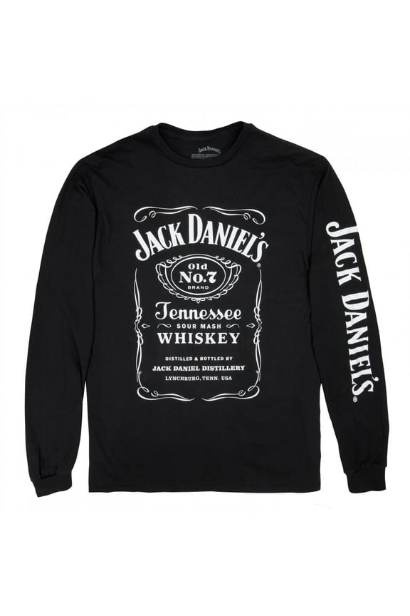 Jack Daniels Old No.7 Brand Tennessee Whiskey Long Sleeve Shirt-2XLarge