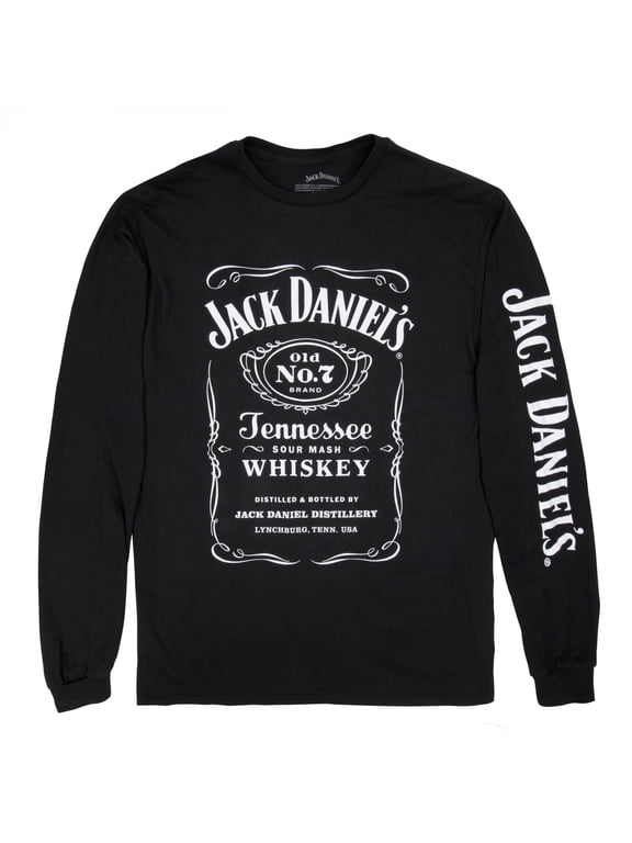 Jack Daniels Old No.7 Brand Tennessee Whiskey Long Sleeve Shirt-Large