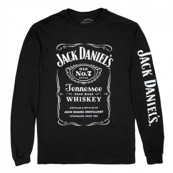 Jack Daniels Old No.7 Brand Tennessee Whiskey Long Sleeve Shirt-Medium