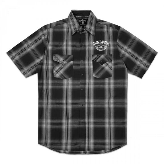 Jack Daniels Old No.7 Plaid Button Down Shirt-XLarge