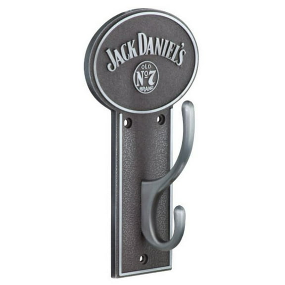 Jack Daniels Old No. 7 Single Wall Coat Hook Whiskey 7" x 3.75" Bar Mudroom Pub