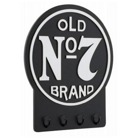 Jack Daniels Old No. 7 Wall Key Rack Sign Whiskey 15" x 12" Bar Pub Mancave