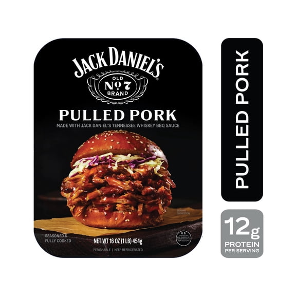 Jack Daniels Pulled Pork, Refrigerated Entree, 16 oz