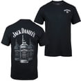 thumbnail image 1 of Jack Daniels Shirt, Jack Daniels Triple Whisky Bottles Front & Back Print T-Shirt, 1 of 5