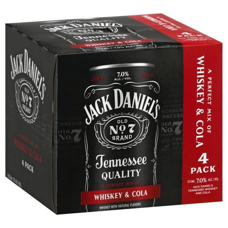 Jack Daniels & Whiskey Cola 4pk