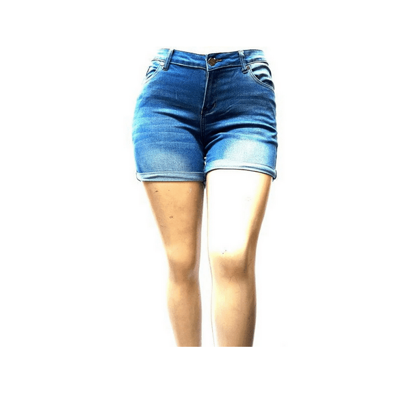 Jack David 1826 Jeans Women's Plus Size Cuff Rolled Shorts Curvy Denim