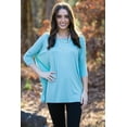 thumbnail image 1 of Jack David Collection Piko Style Top 3/4 Sleeve Casual Neck T-Shirt Oversized of Shoulder, 1 of 3