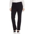 thumbnail image 1 of Jack David Extended Womens Plus Size Black Denim Jeans Tall Long Tummy Technology, 1 of 3