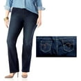 thumbnail image 1 of Jack David Extended Womens Plus Size Blue Denim Jeans Tall Long Tummy Technology, 1 of 6