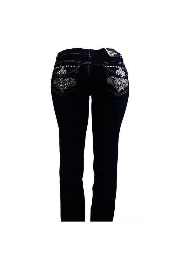 Womens Plus Size Skinny/Bootcut Stretch Denim Jeans Pants