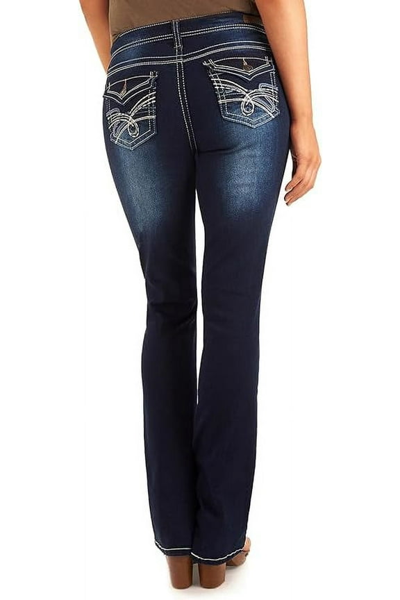 Womens Plus Size Skinny/Bootcut Stretch Denim Jeans Pants