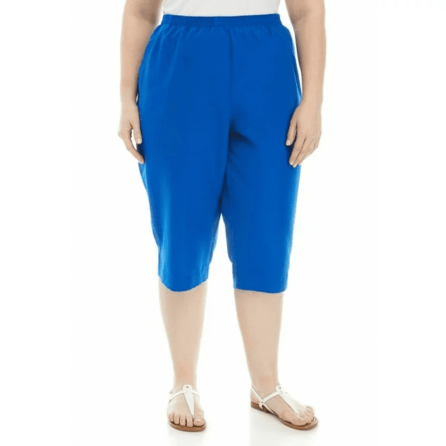 Jack David Kim Rogers Elastic Waist Pull On Womens PLUS SIZE CAPRI Walmart