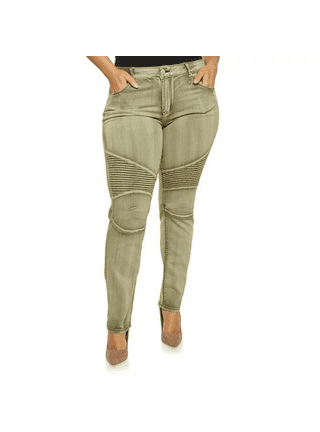 Plus size skinny leg khaki pants 2025
