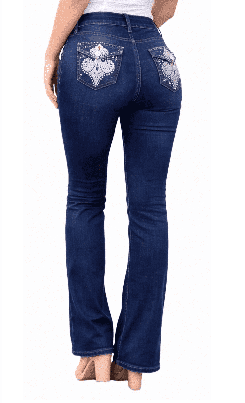 Jack David Women's Bootcut Jeans Stretchy Mid Rise Denim Jeans
