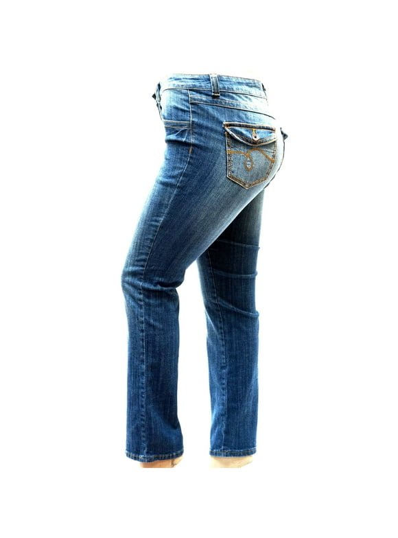 Jack David Womens Plus Size Blue Denim Jeans Pants Curvy Stretch Skinny Fit JD-E071