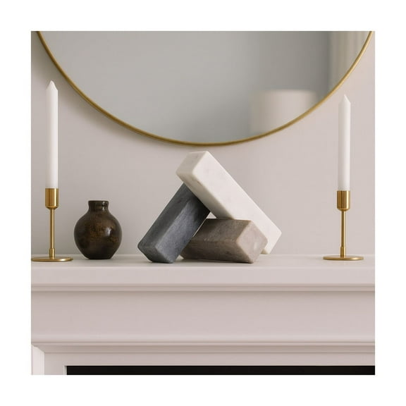 Jack Decorative Home Accent for Bathroom, Office, or Room Decor Sculpture - Abstract Statues Ideal for Shelf and Living Room Decor - Modern Coffee Table Decor Ornaments and Entryway - 6", White