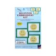 thumbnail image 1 of Jack Dempsey Beginner Embroidery Kit Smiling Faces, 1 of 2
