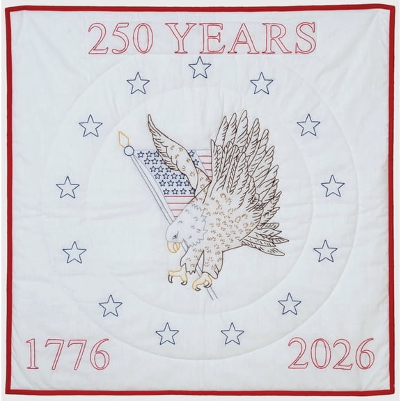 Jack Dempsey Needle Art 250 Years Wall Quilt