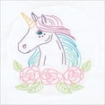 thumbnail image 1 of Jack Dempsey Needle Art 732708 Unicorn Hand Embroidery, 18" x 18", White, 1 of 2