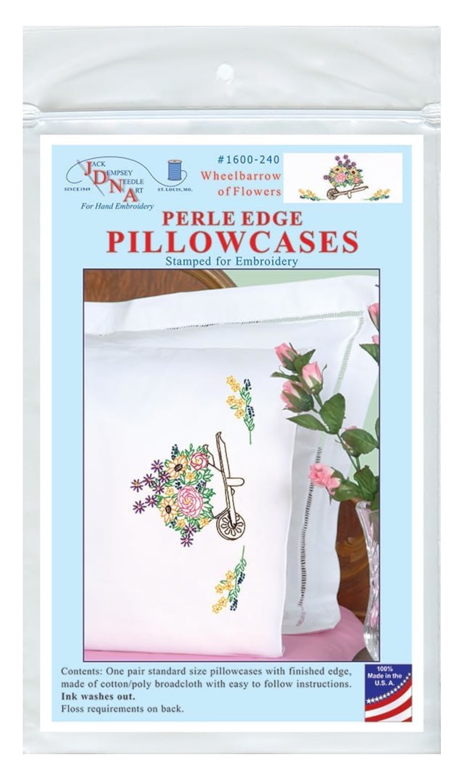 Kit Coussin Broderie WonderArt - Modèle Rondo - Forme Et Ouate Incluses