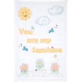 Jack Dempsey Needle Art You are My Sunshine Baby Quilt, White, Crib