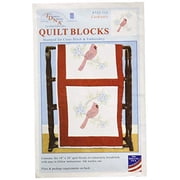 Jack Dempsey Quilt Blocks 18" Cardinal 6pc