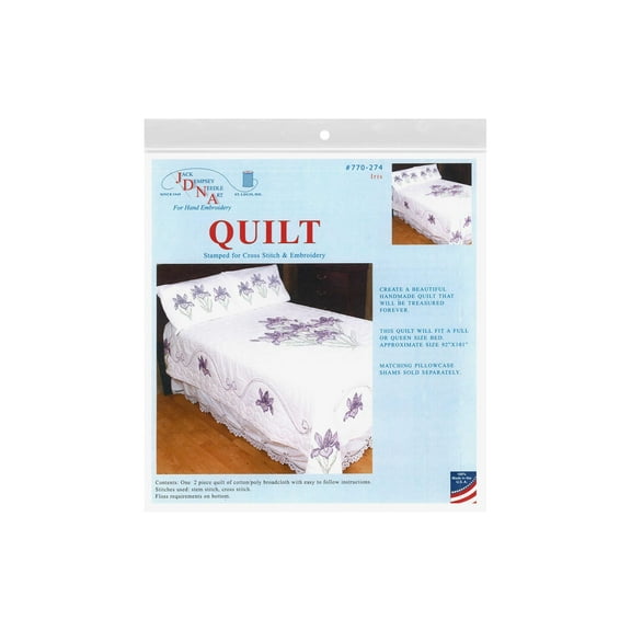 Jack Dempsey Quilt F/Q 2 Piece Iris