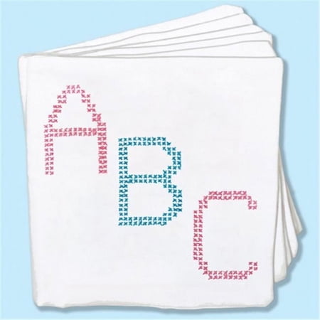 Jack Dempsey Stamped Cloth Nursery Books 8"X8" 12 Pages-ABC