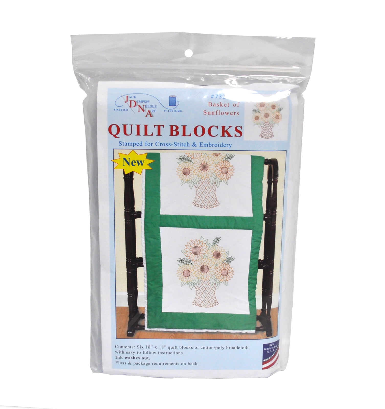 Cross-Stitch Butterfly 18″ Quilt Blocks