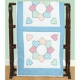 thumbnail image 1 of Jack Dempsey Stamped White Quilt Blocks 18"X18" 6/Pkg-Patchwork Hearts, 1 of 2