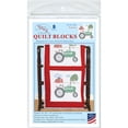 thumbnail image 1 of Jack Dempsey Stamped White Quilt Blocks 18"X18" 6/Pkg-Tractor, 1 of 2