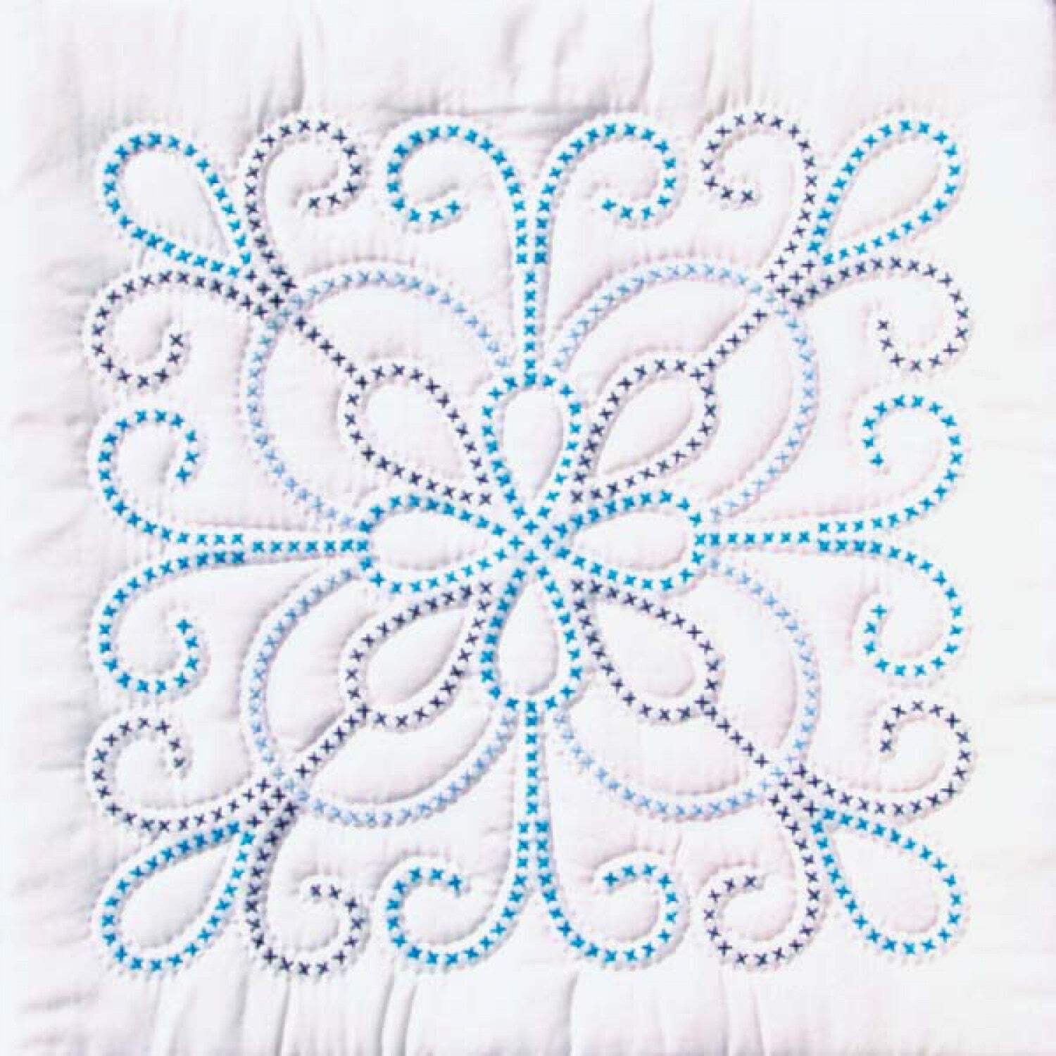 Jack Dempsey Stamped White Quilt Blocks 18