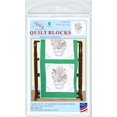 Jack Dempsey Stamped White Quilt Blocks 18 inch X18 inch 6 Per Pkg