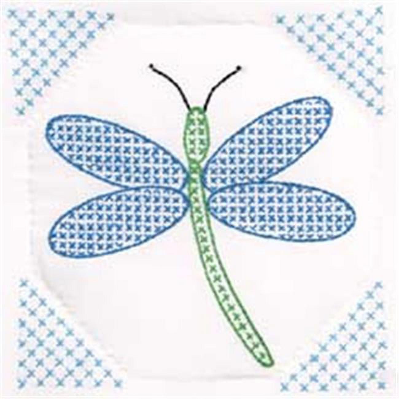 Jack Dempsey Blocchi Per Trapunta Timbrati 22.9 Cm - 12 Pezzi - Design Parasol Lady