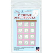 Jack Dempsey Themed Stamped White Quilt Blocks 9"X9" 12/Pkg-Baby Unicorn