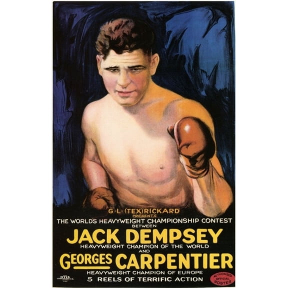 Jack Dempsey vs. Georges Carpenter Movie Poster (11 x 17) - Item # MOVIC1865