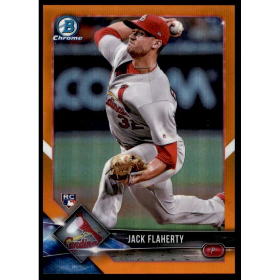 Jack Flaherty Rookie Rookie Card 2018 Bowman Chrome Rookie Image Variation Autographs #72