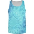 thumbnail image 1 of Jack Frost Snowflake Fractal Mandala All Over Mens Tank Top Multi LG, 1 of 2
